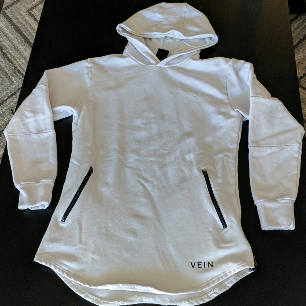White pullover fashion hoodie NWT